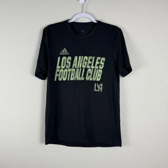 NWT Adidas LAFC‎ Los Angeles Football Club Mens Black AEROREADY T-Shirt Size S - Picture 2 of 9